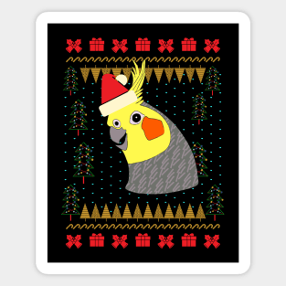 Cockatiel Ugly Christmas Sweater Magnet